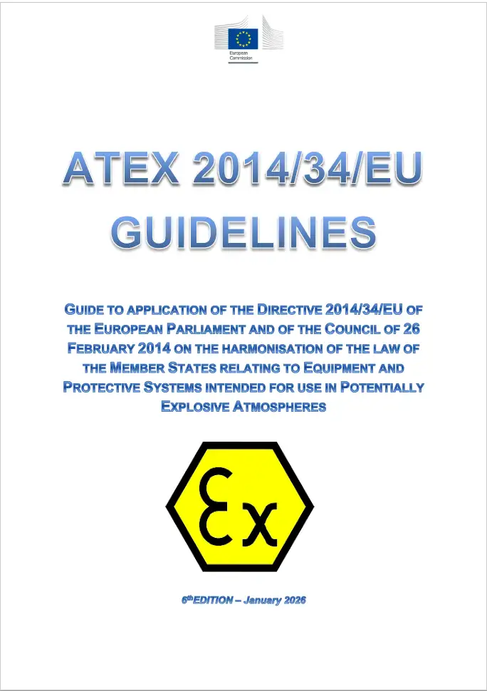 Linee guida nuova direttiva ATEX 2014/34/UE / 6a Edizione Gennaio 2026